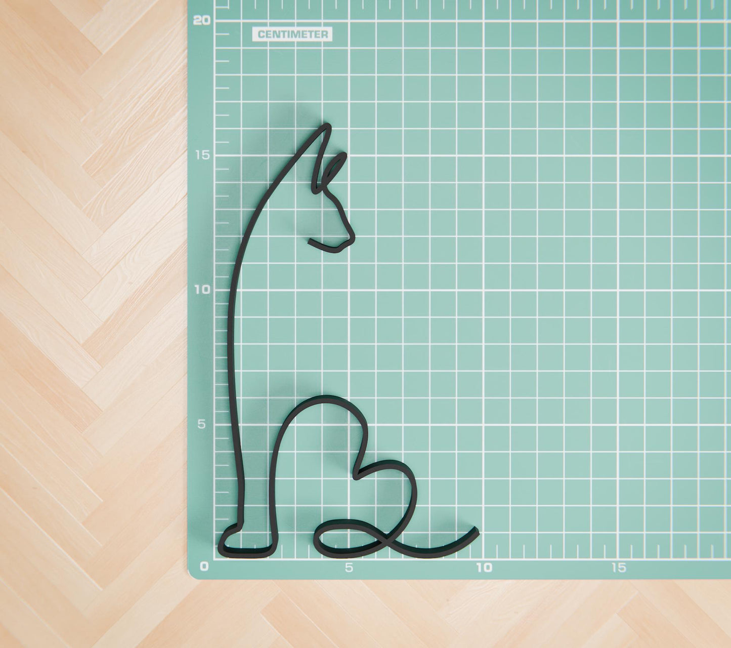 Sphynx Cat - Line Art Figure
