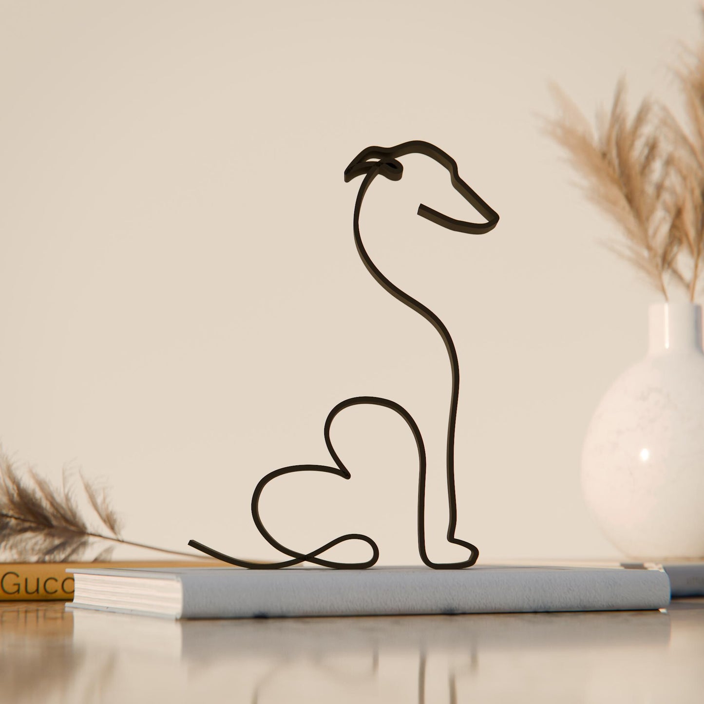 Whippet Dog - Line Art Figure - Dog 23