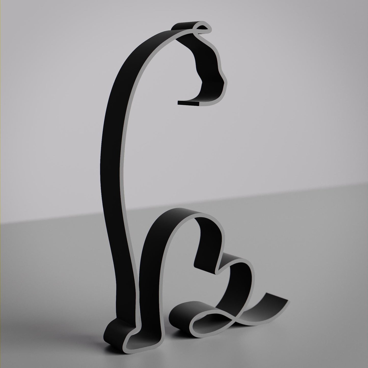 Scottish Fold Shorthair Cat - Line Art Figure