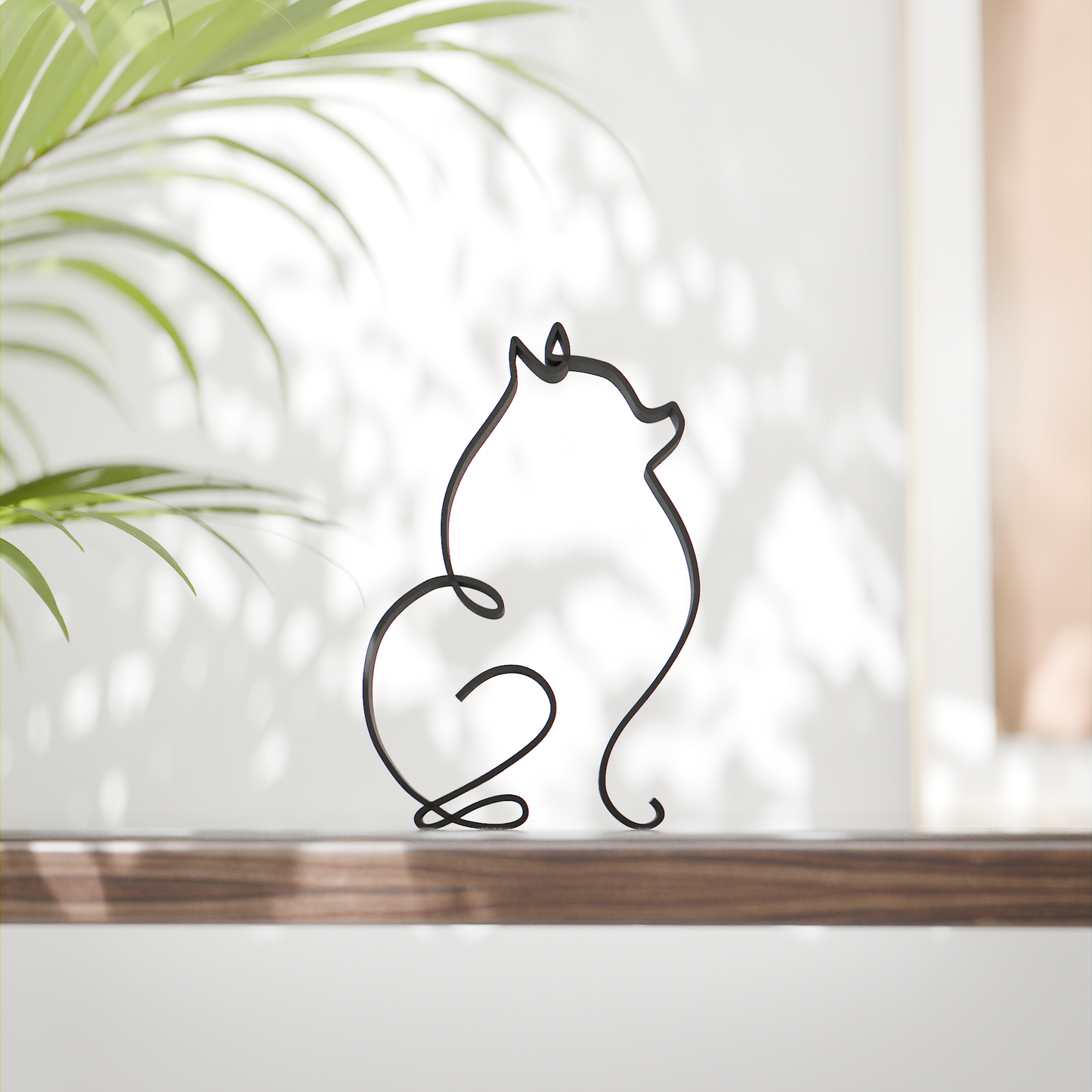 Pomeranian 02 - Line Art Figure