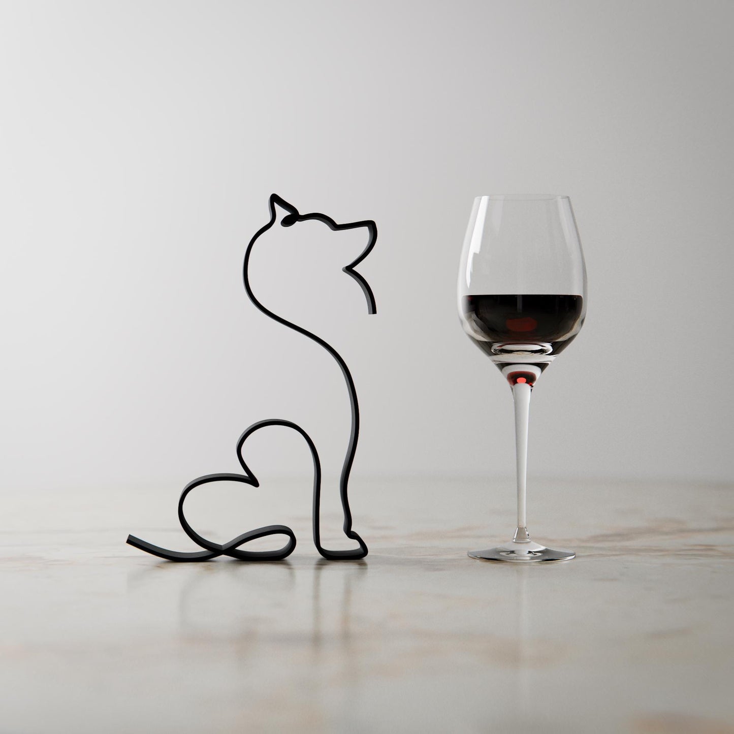 Siberian Husky - Line Art Figure - Dog 30