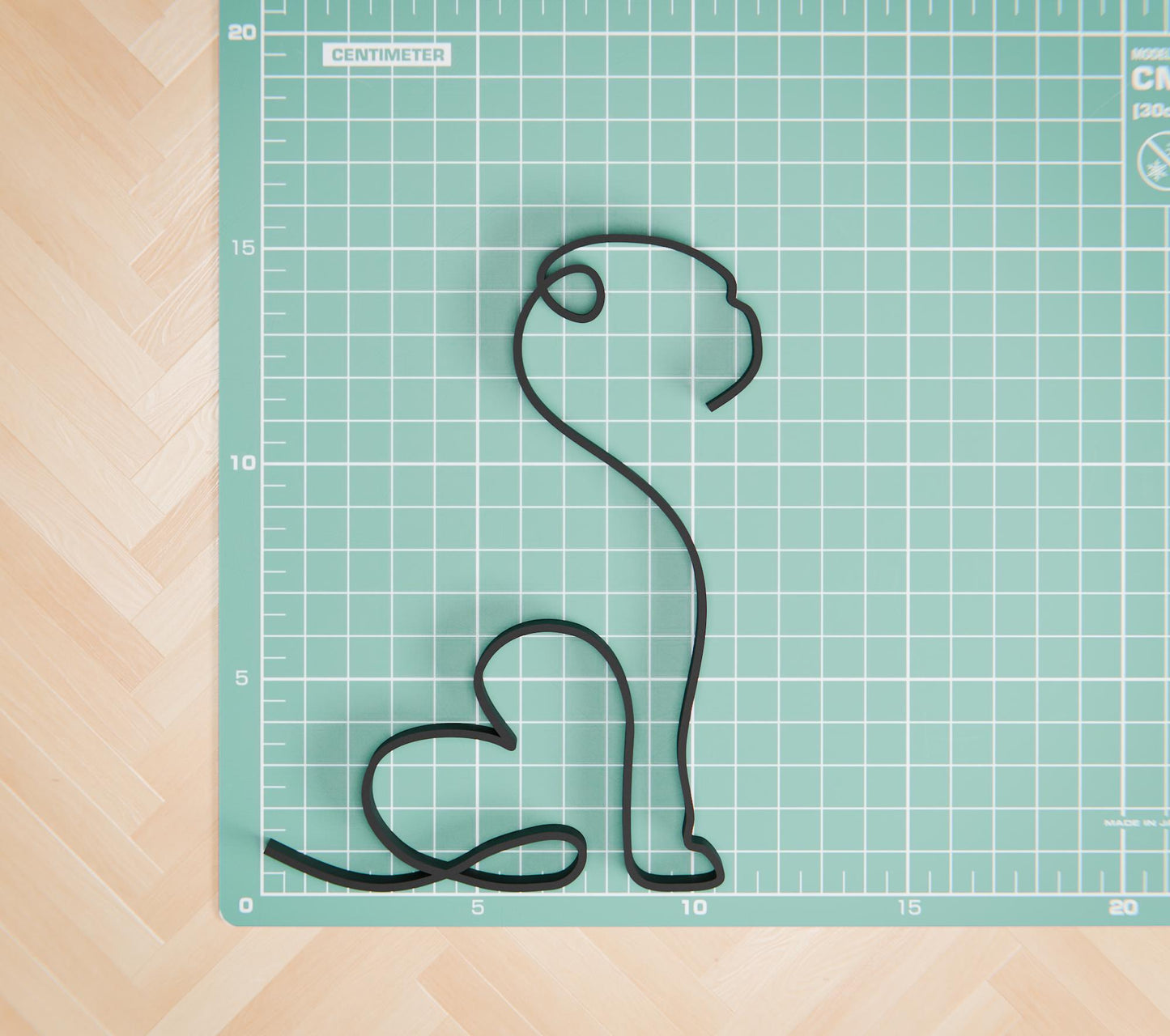 Pug - Line Art Figure - Dog 27