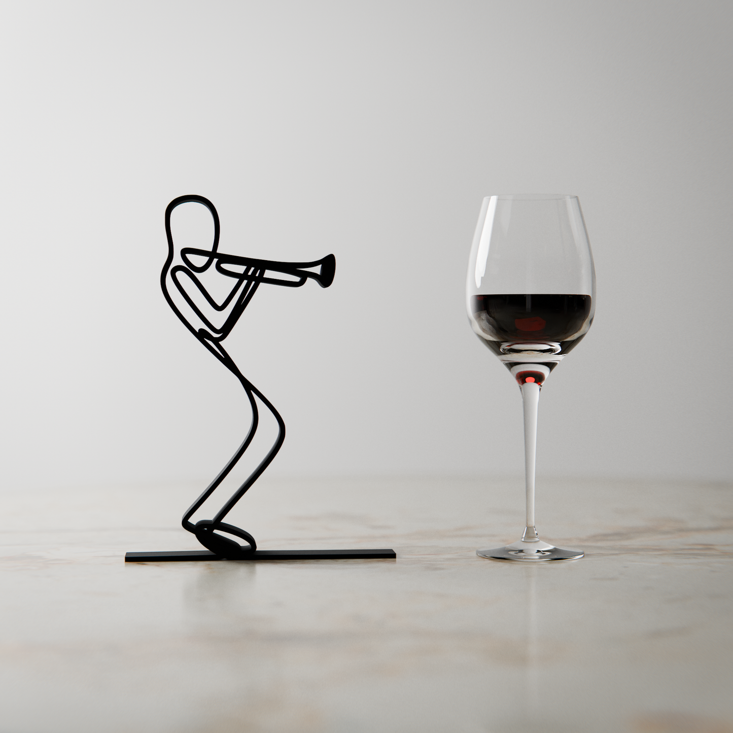 Trumpeter - Customized Line Art Figure