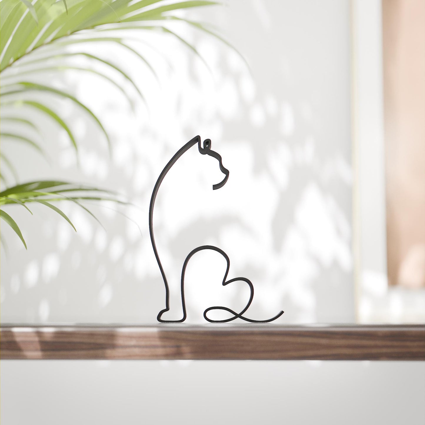 Persian Cat - Line Art Figure