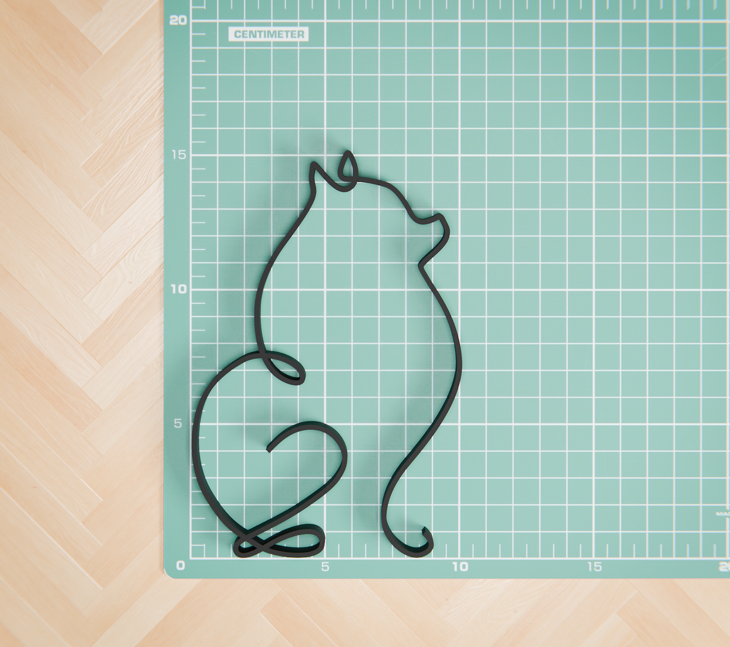Pomeranian 02 - Line Art Figure