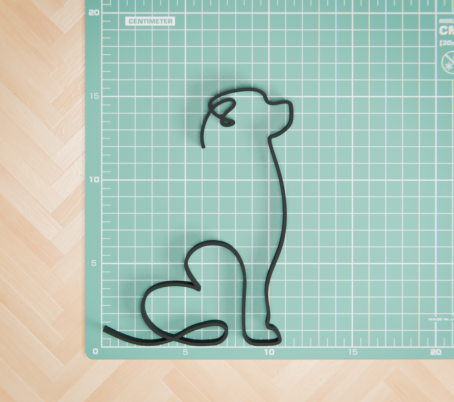 Rottweiler Dog 16 - Line Art Figure