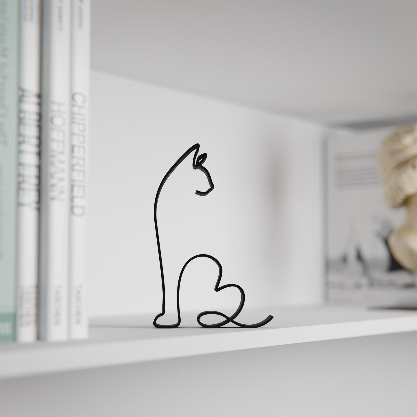 Siamese Cat - Line Art Figure