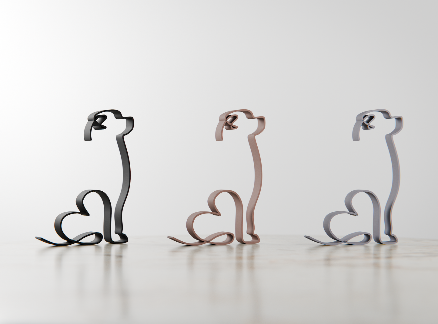 Rottweiler Dog 16 - Line Art Figure