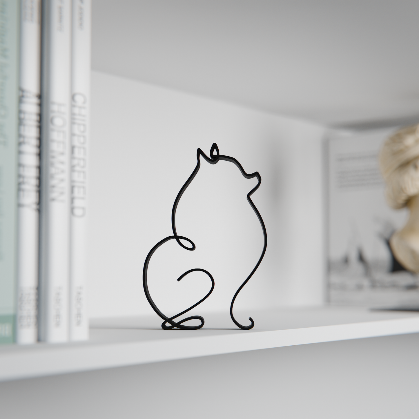 Pomeranian 02 - Line Art Figure
