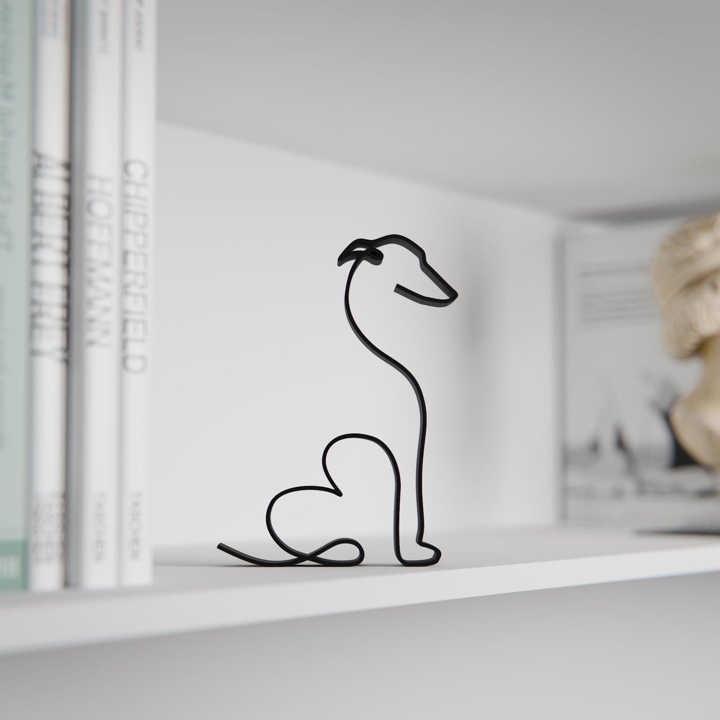 Whippet Dog - Line Art Figure - Dog 23