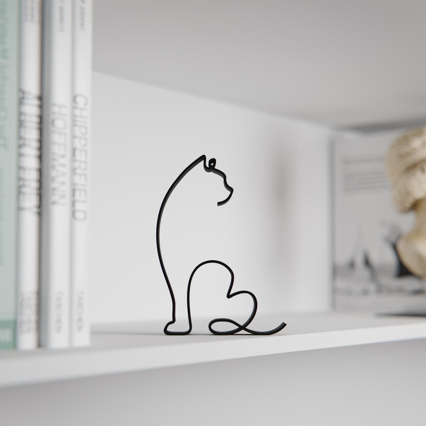 Persian Cat - Line Art Figure