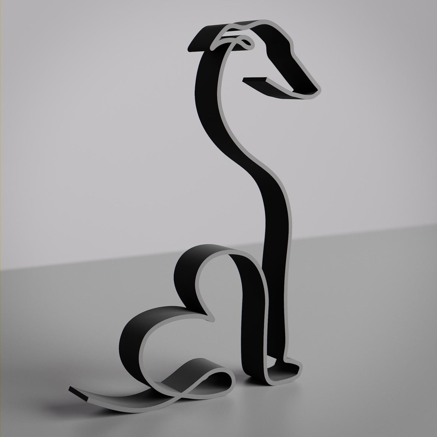 Whippet Dog - Line Art Figure - Dog 23