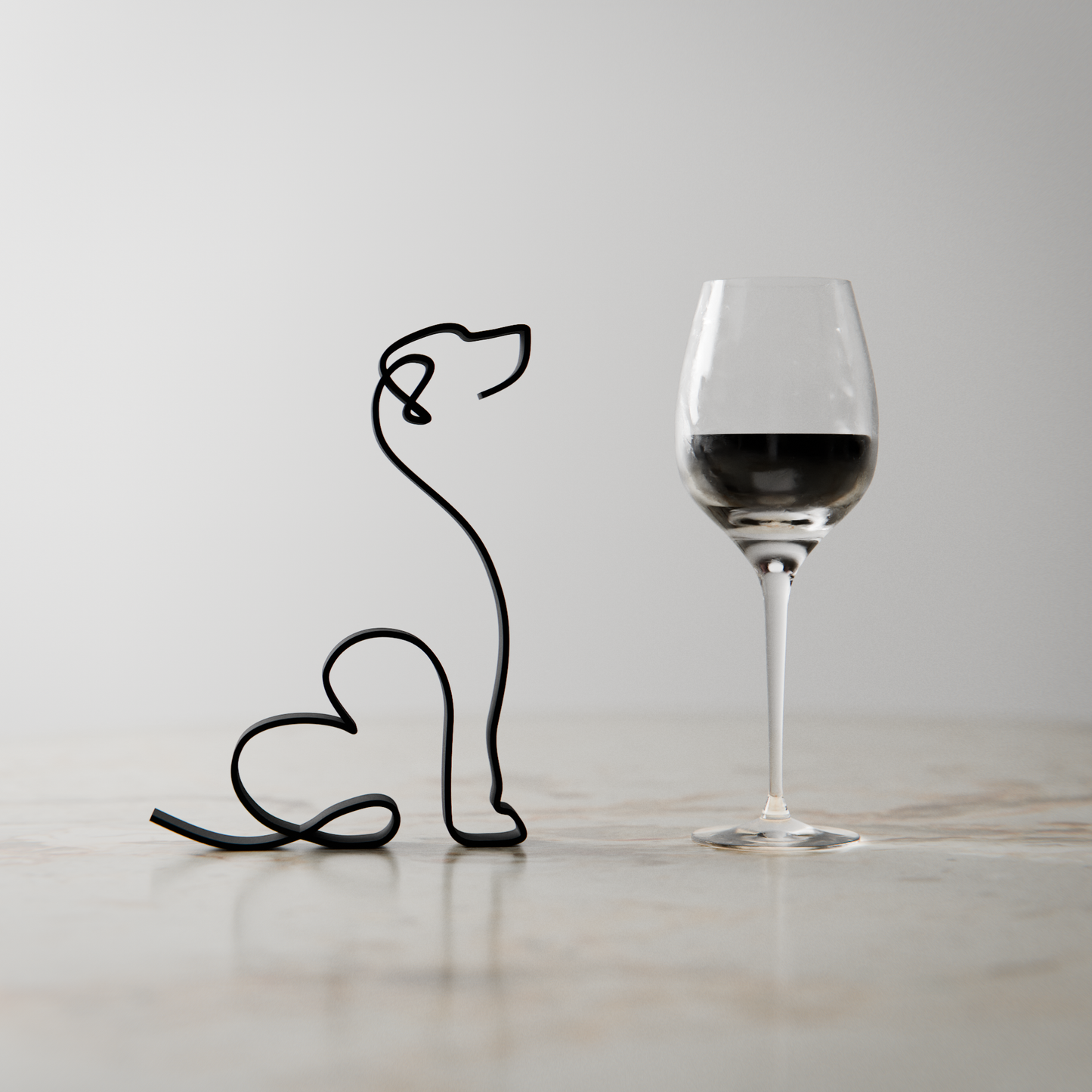 Rhodesian Ridgeback - Line Art Figure