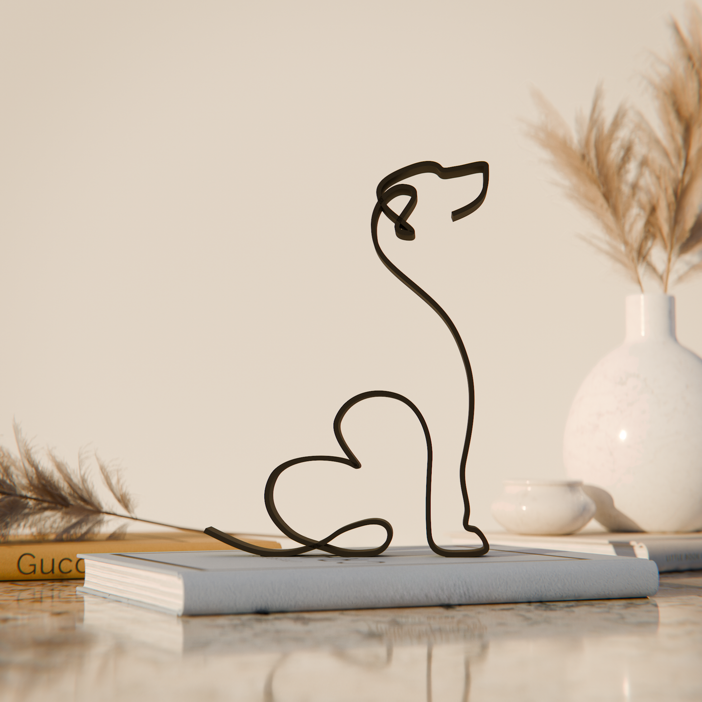 Rhodesian Ridgeback - Line Art Figure