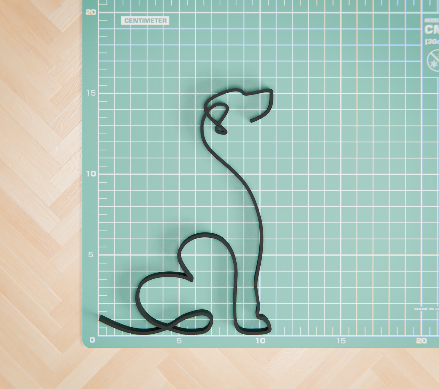 Rhodesian Ridgeback - Line Art Figure