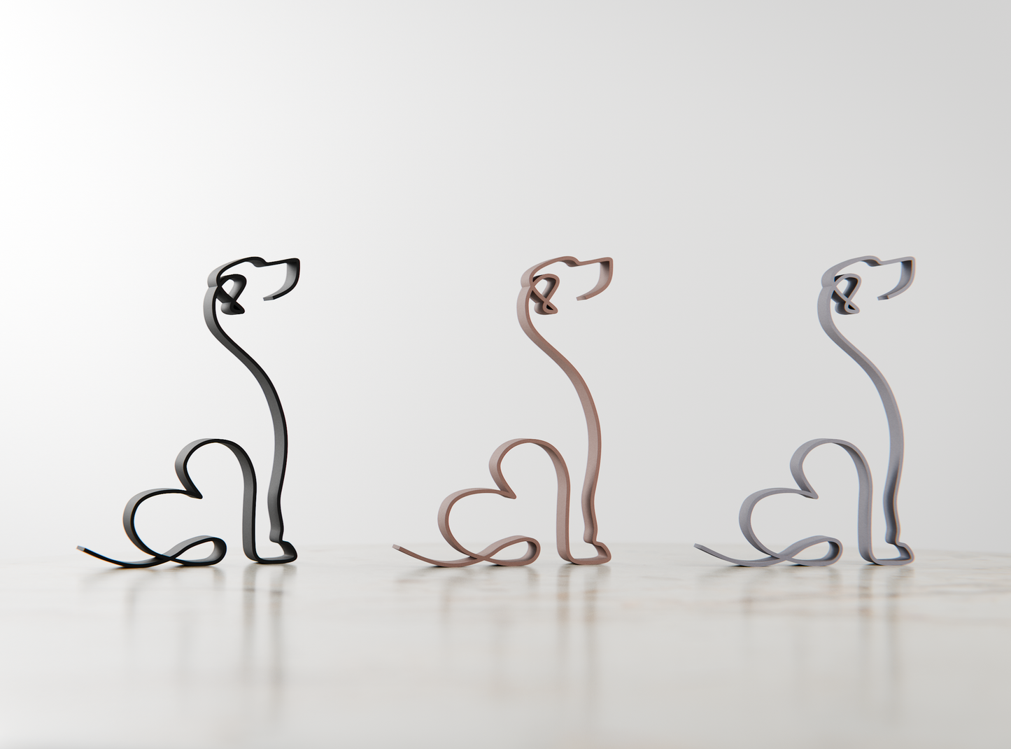 Rhodesian Ridgeback - Line Art Figure