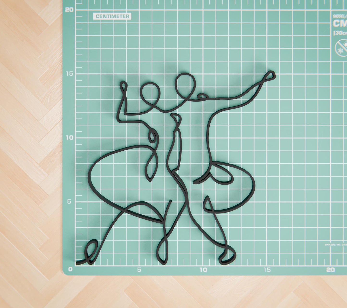 Salsa Dancers - Line Art Figure