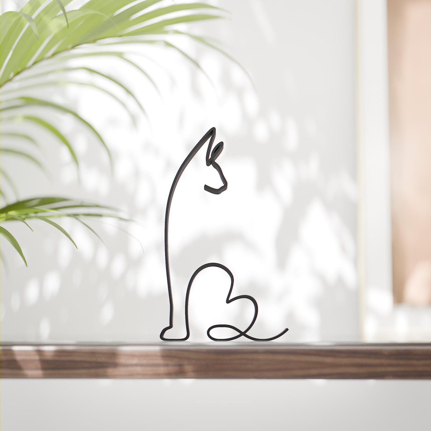 Sphynx Cat - Line Art Figure