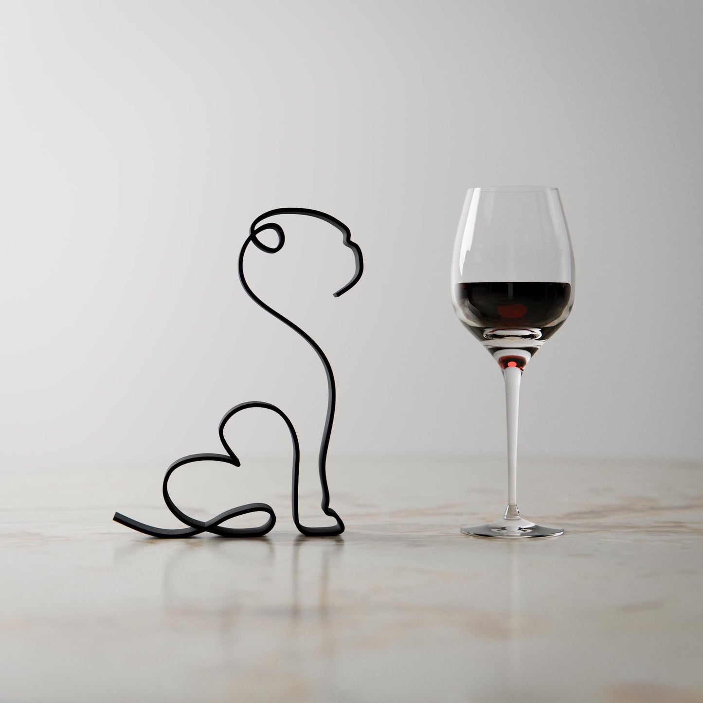 Pug - Line Art Figure - Dog 27