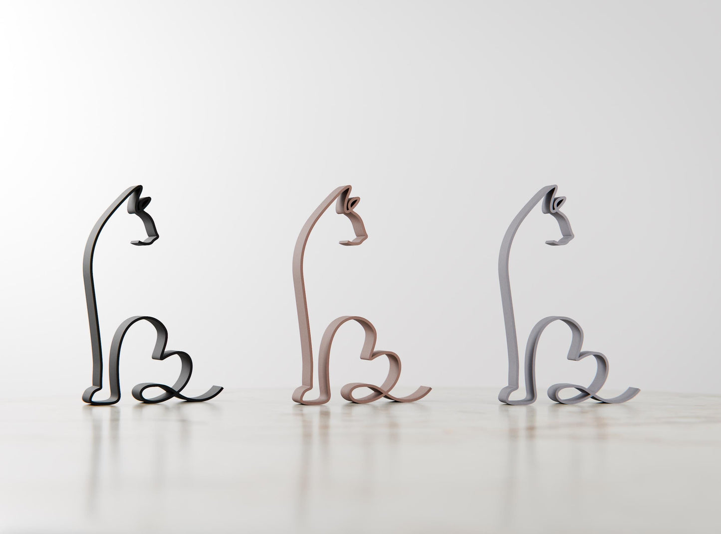 Siamese Cat - Line Art Figure