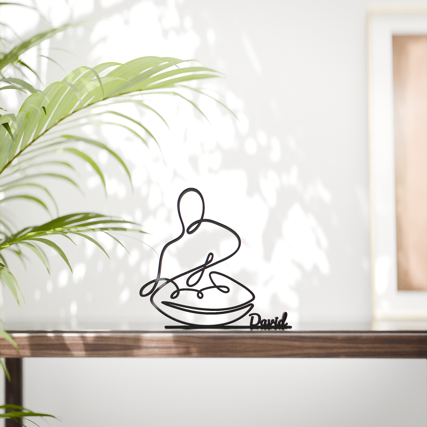 Handpan Hang Drummer - Customized Line Art Figure