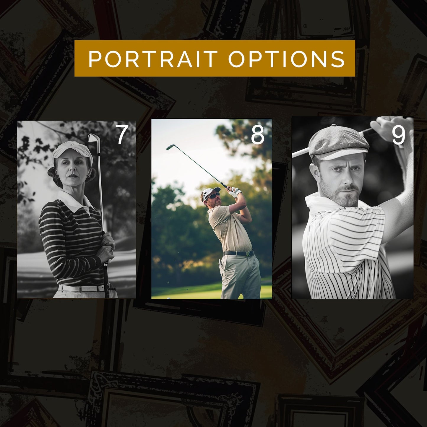 Customized Golfer Portrait from Photo, Turn Me Into a Golfer | Custom Portrait Gift | Valentines Day Gift | Digital Download