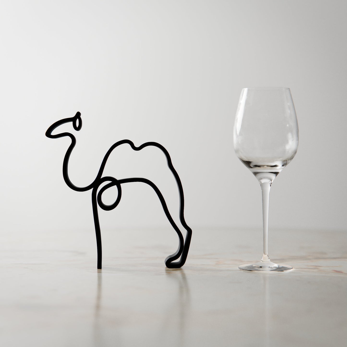 Picasso's Camel - Line Art Figure