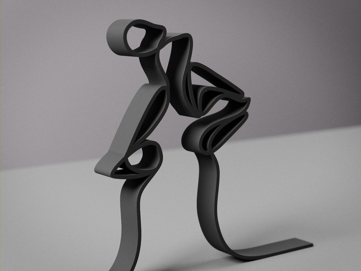 The Kiss - Customized Line Art Figure