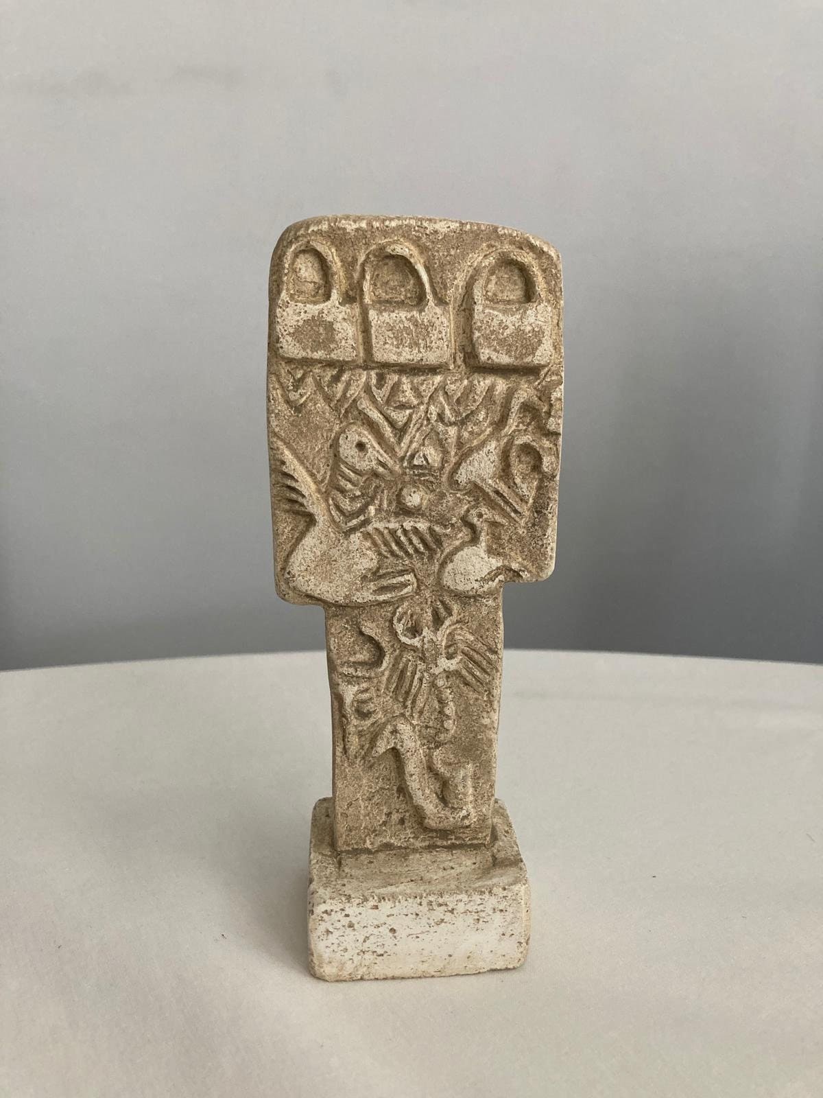 Gobeklitepe - Pillar 43, Enclosure D: the Vulture -Shaped Stone / Netflix Tv Series THE GIFT (ATIYE) Gobeklitepe , Urfa, Turkey