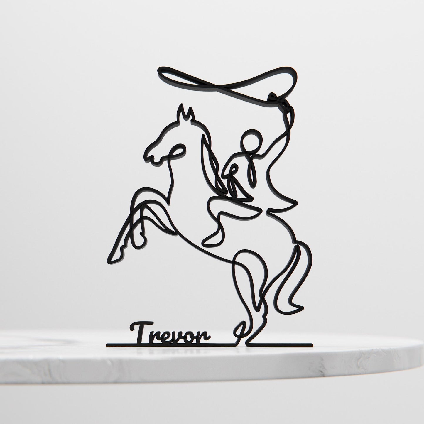 Rodeo - Line Art Figure