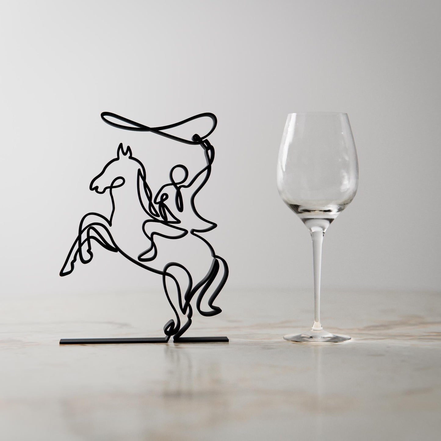 Rodeo - Line Art Figure