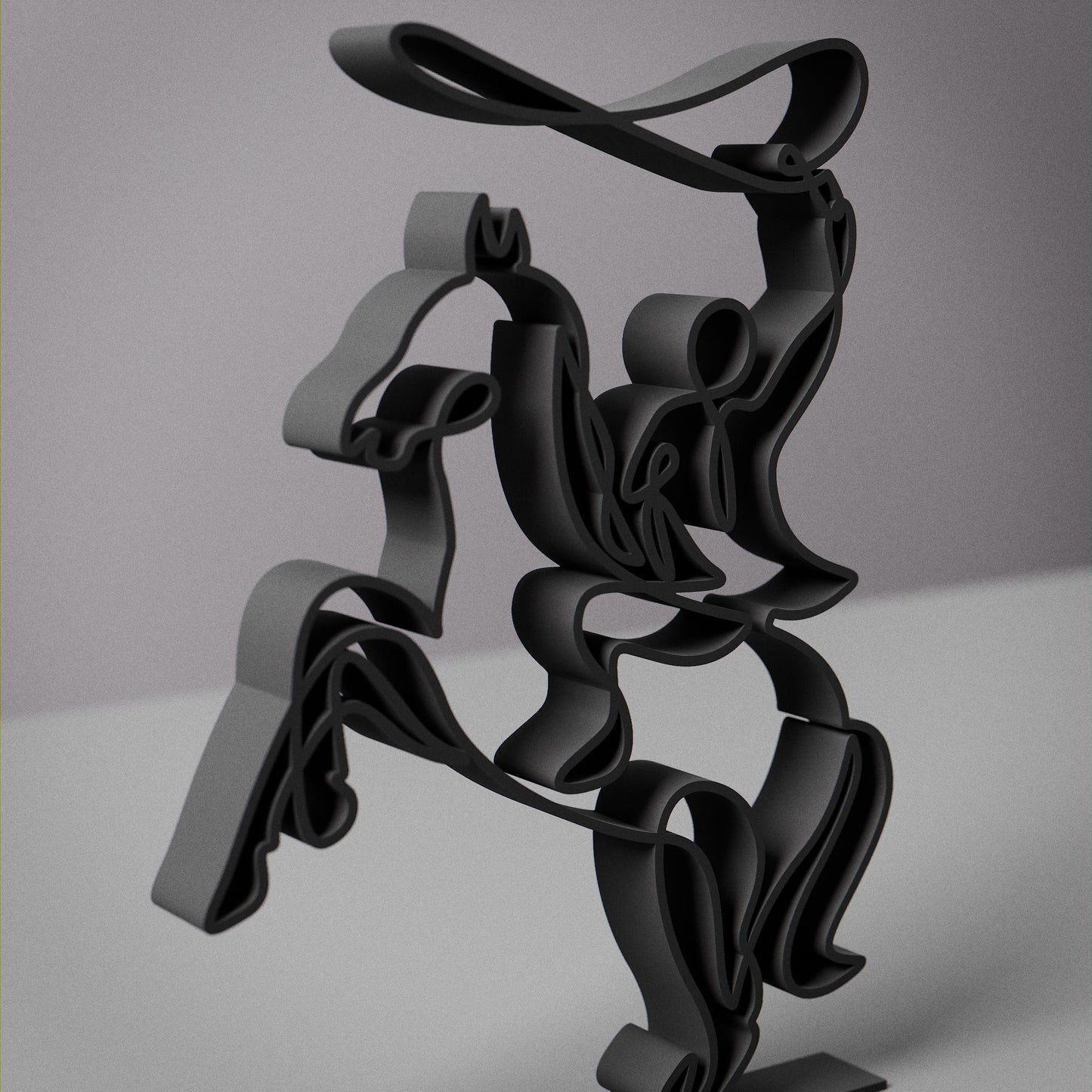 Rodeo - Line Art Figure