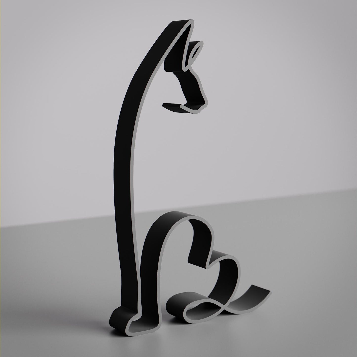 Sphynx Cat - Line Art Figure