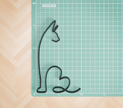 Sphynx Cat - Line Art Figure