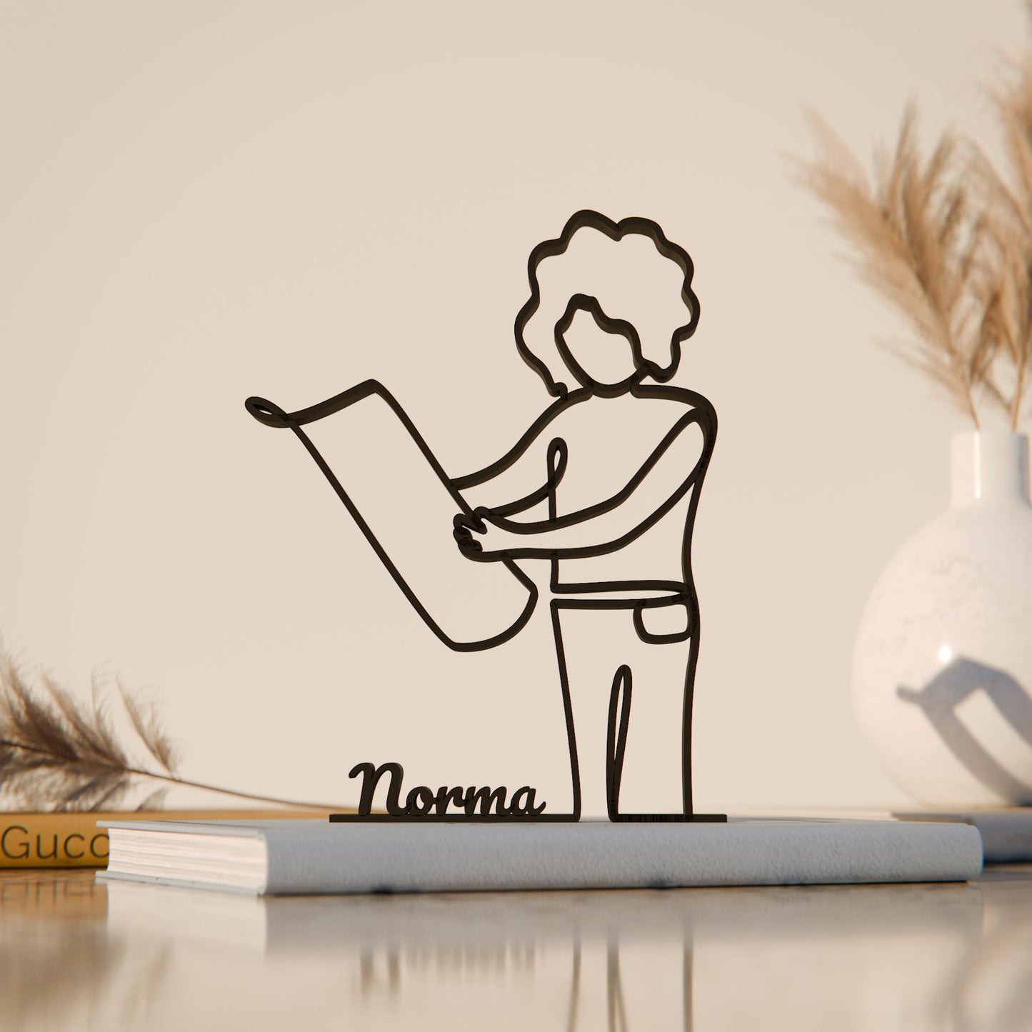 Female Architect - Customized Line Art Figure