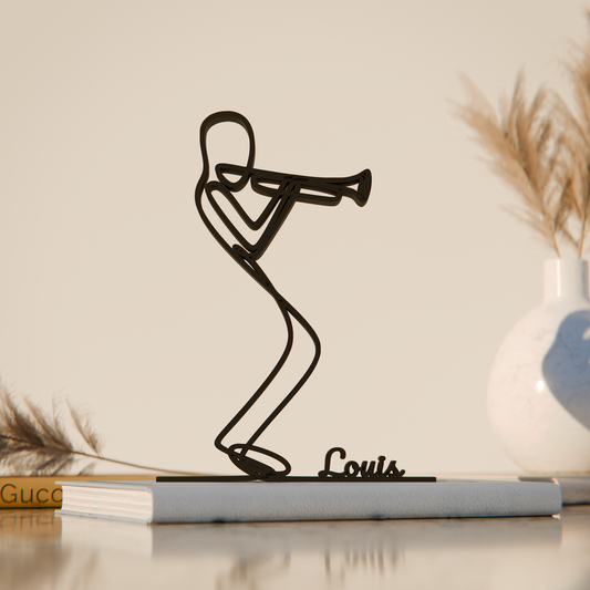 Trumpeter - Customized Line Art Figure