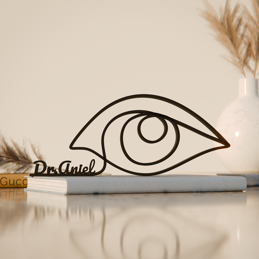Eye Doctor - Customized Line Art Figure