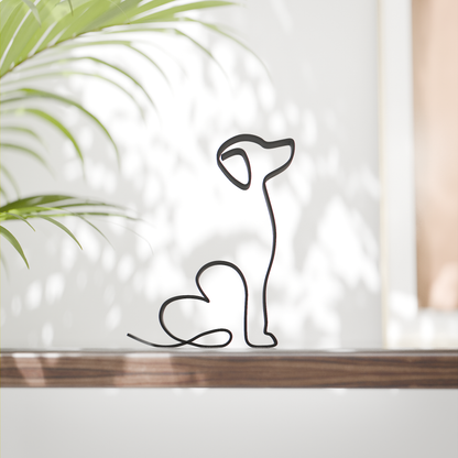 Beagle Dog 13 - Line Art Figure