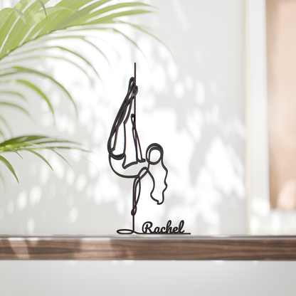 Pole Dancer - Customized Line Art Figure