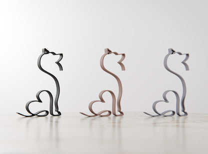Siberian Husky - Line Art Figure - Dog 30