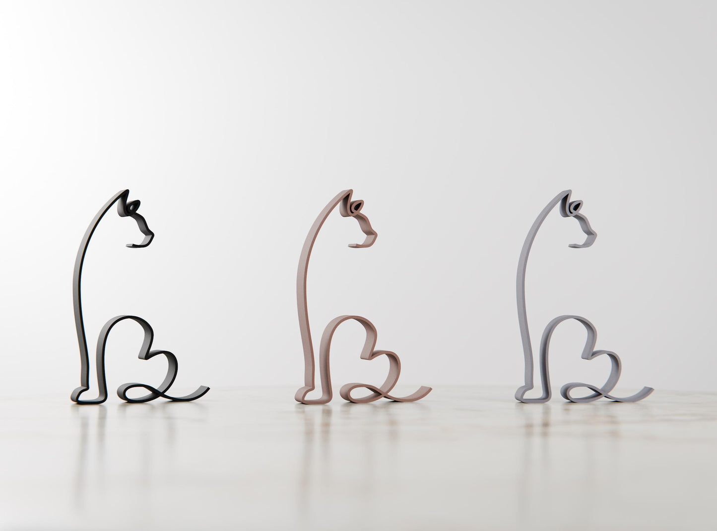 Bengal Cat - Line Art Figure
