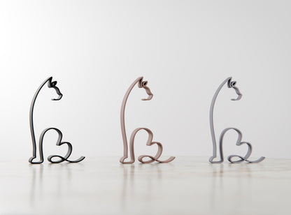 Bengal Cat - Line Art Figure