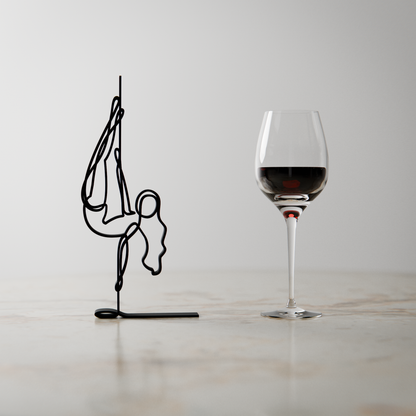 Pole Dancer - Customized Line Art Figure