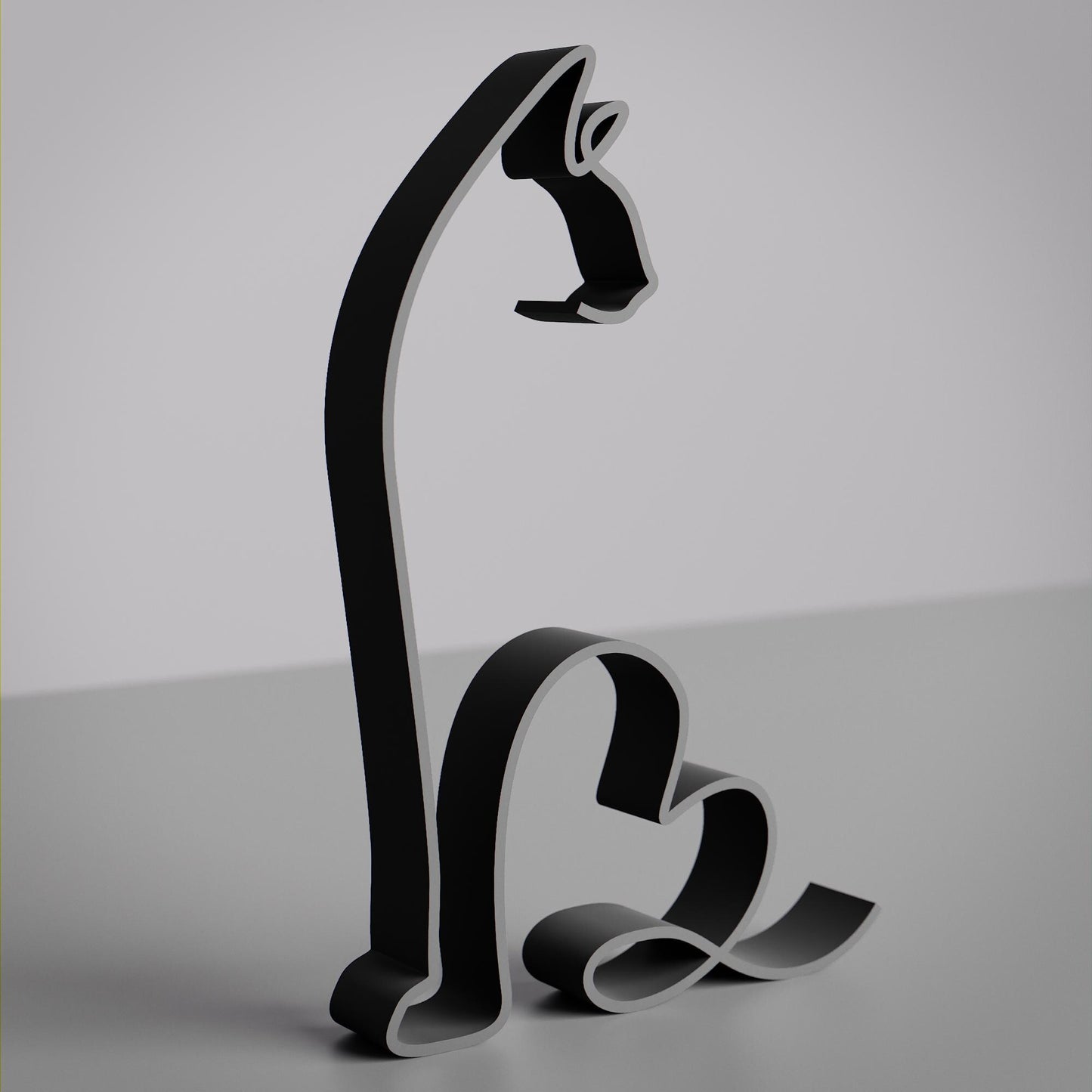 Siamese Cat - Line Art Figure