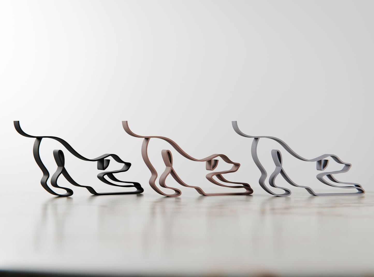 Dog 80 - Line Art Figure