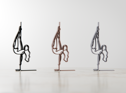 Pole Dancer - Customized Line Art Figure