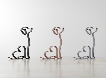 Beagle Dog 13 - Line Art Figure