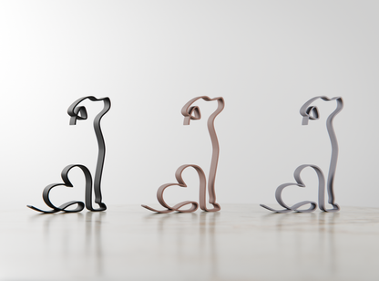 Retriever Dog 02 - Line Art Figure