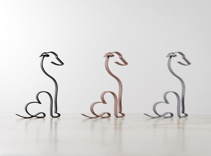 Whippet Dog - Line Art Figure - Dog 23