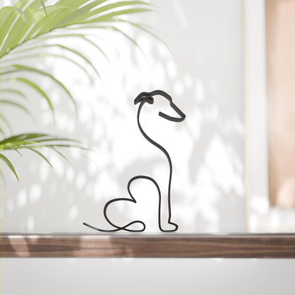 Whippet Dog - Line Art Figure - Dog 23